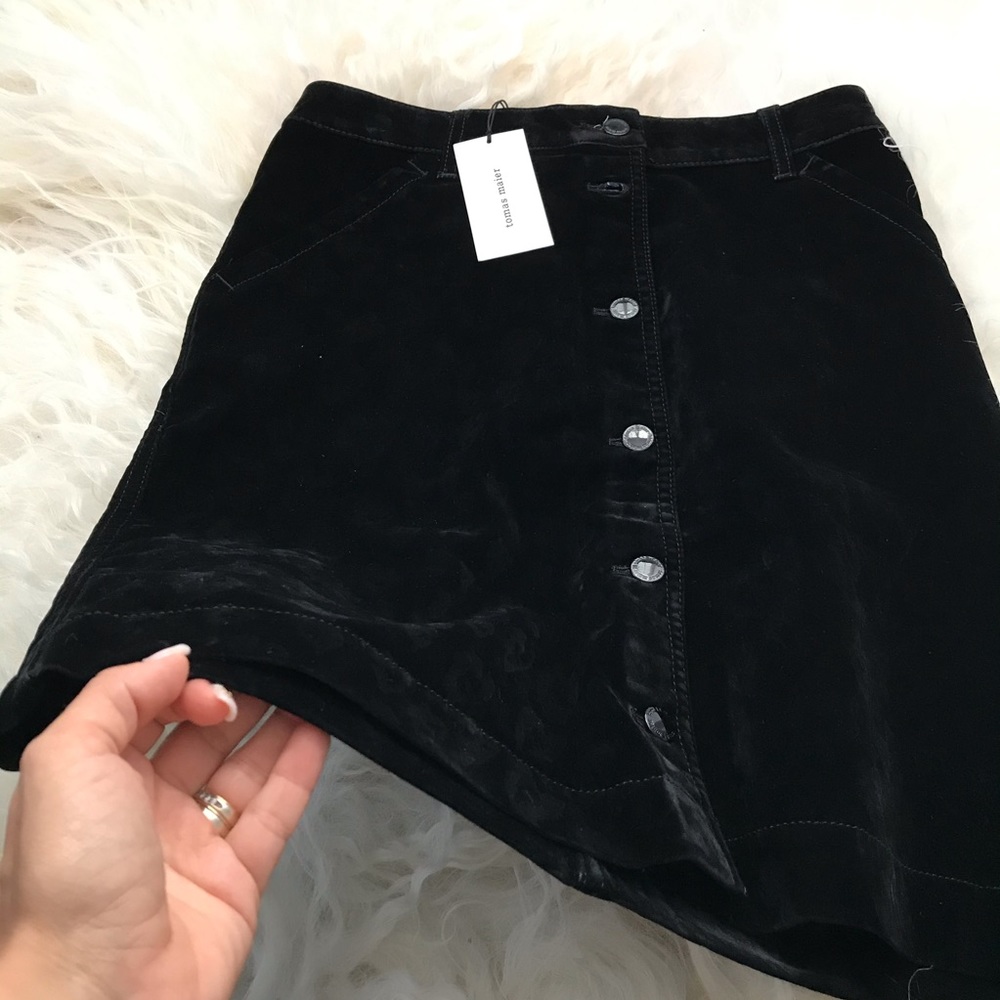 TOMAS MAIER Velvet Knee-Length Skirt - Picture 3 of 7